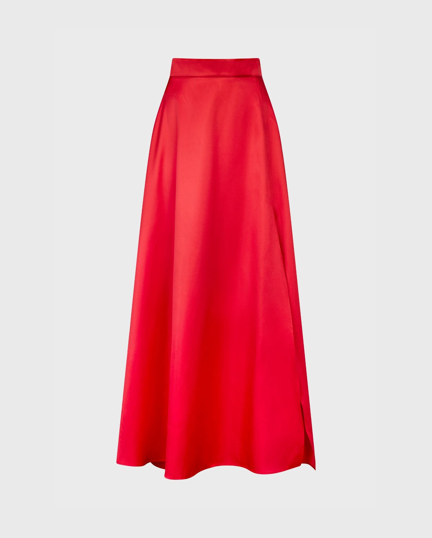 Discover The JOYCE red satin full skirt from ANNE FONTAINE