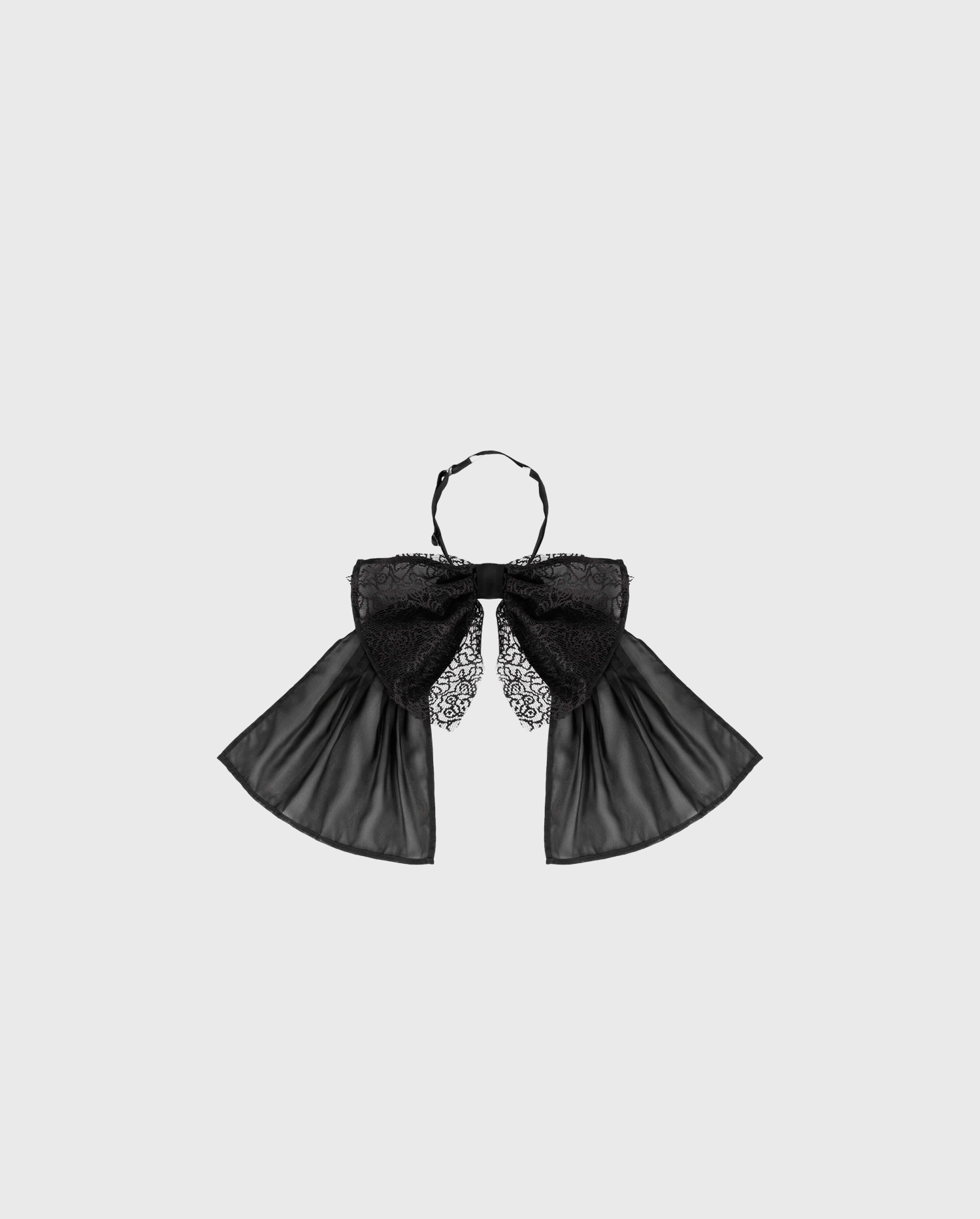 Discover the LINATRA Bow-Shaped Tie Collar With Lace