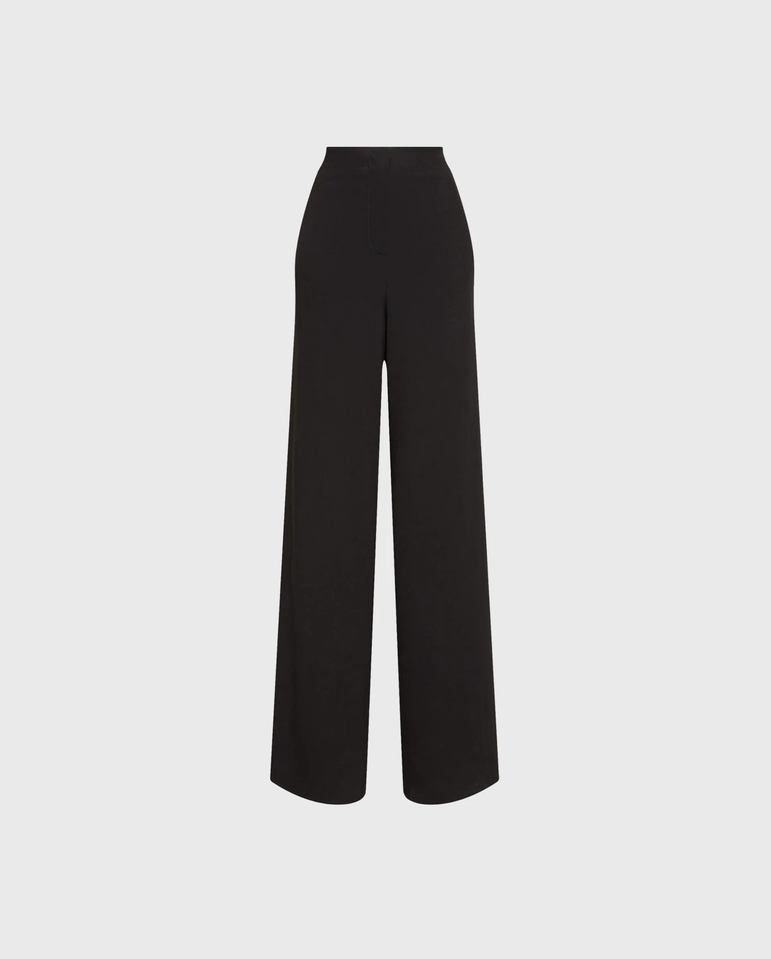 Discover the MORGAN Black Crepe Wide-Leg Palazzo Pants