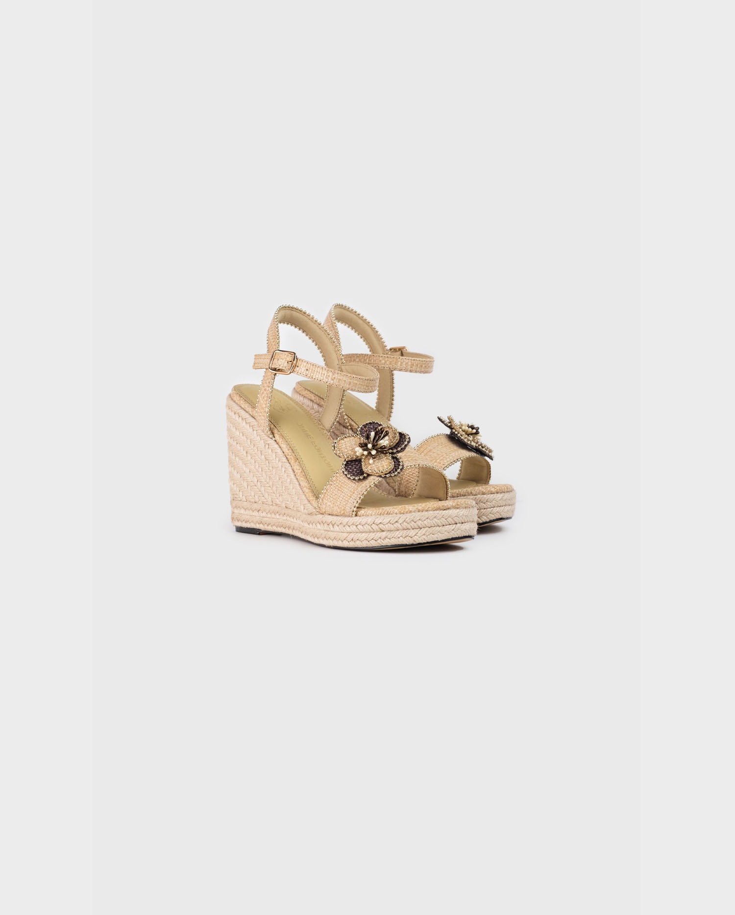 Discover the ONECA Natural Jute Espadrille Wedge Sandals