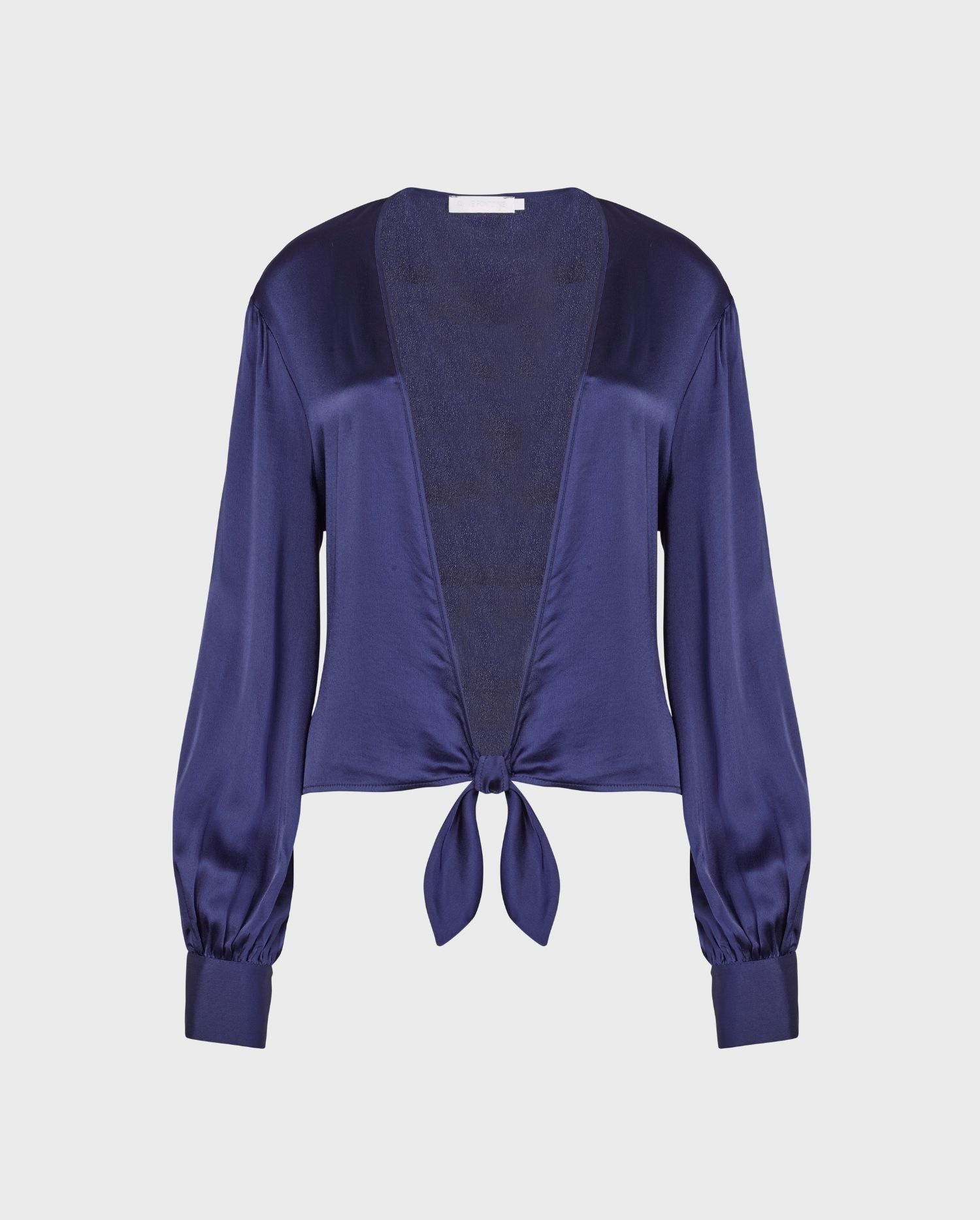 Discover the blue ROSACE top with wrap front from ANNE FONTAINE