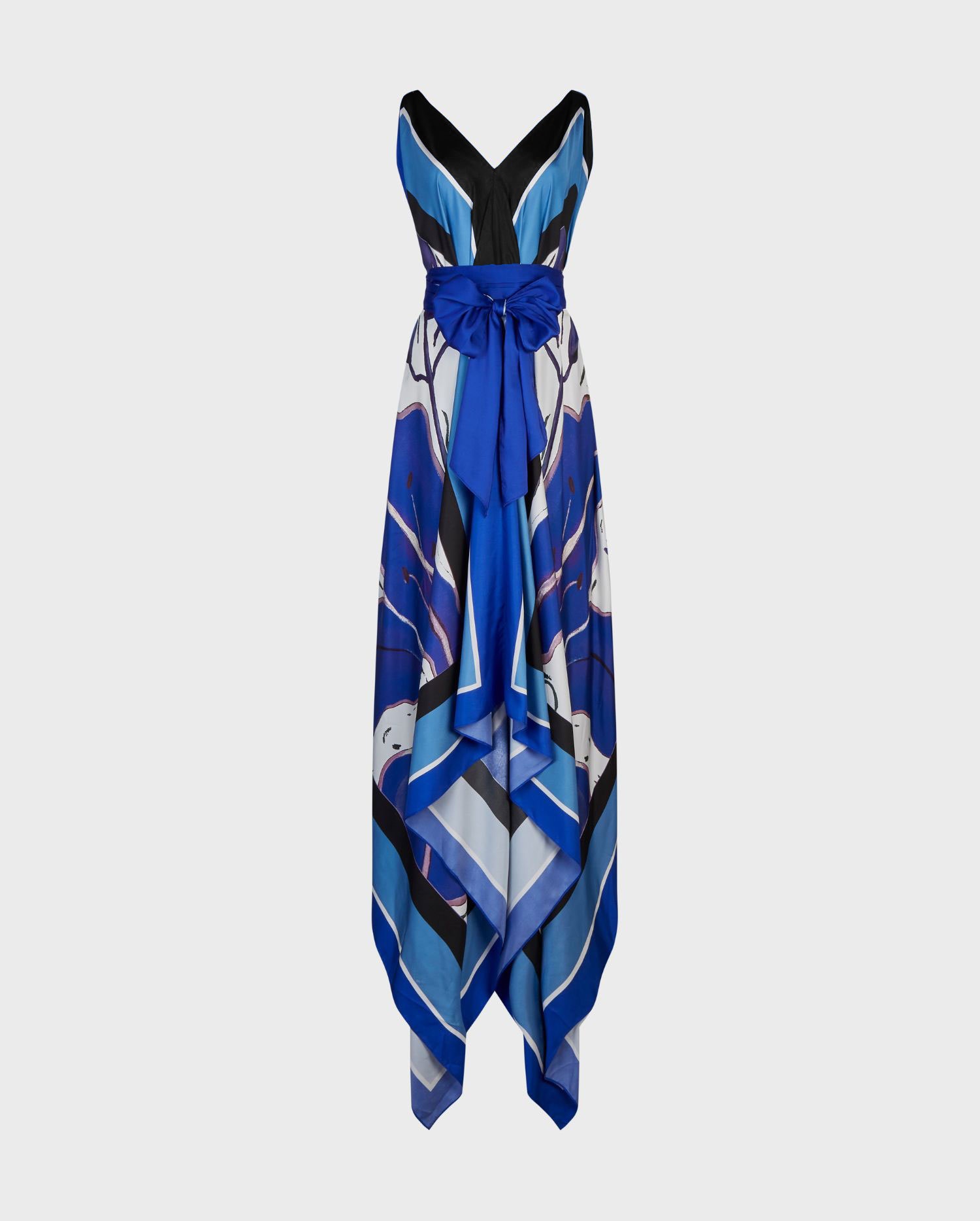 Discover the SIGNAC blue floral maxi dress from ANNE FONTAINE