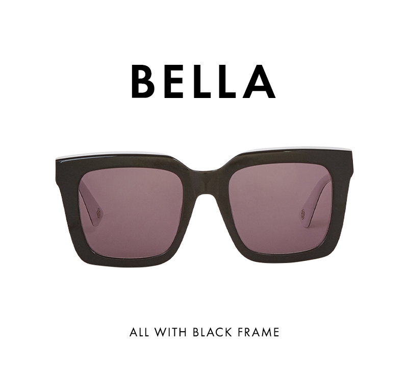 Discover the BELLA Black Square Frame Sunglasses from ANNE FONTAINE