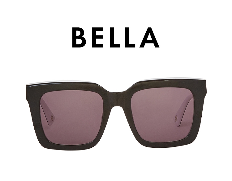 Discover the BELLA Black Square Frame Sunglasses from ANNE FONTAINE