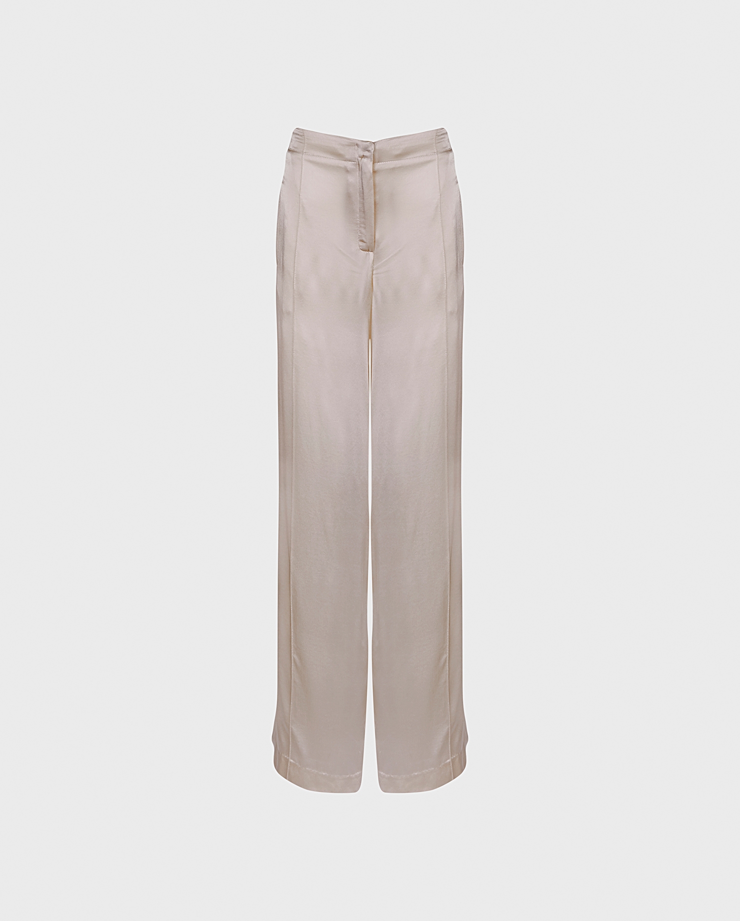 Discover the BRAQUE Beige High-Waisted Wide-Leg Pants from ANNE FONTAINE