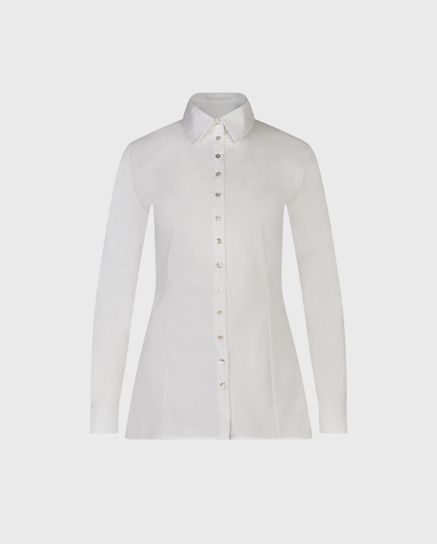 Discover the LARRYTON White Long Sleeve Poplin Shirt from ANNE FONTAINE