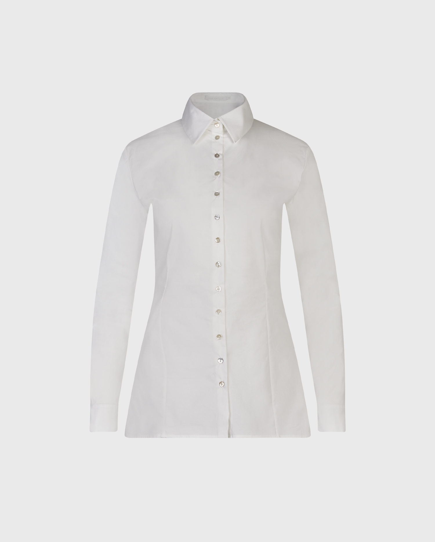 Discover the LARRYTON White Long Sleeve Poplin Shirt from designer ANNE FONTAINE