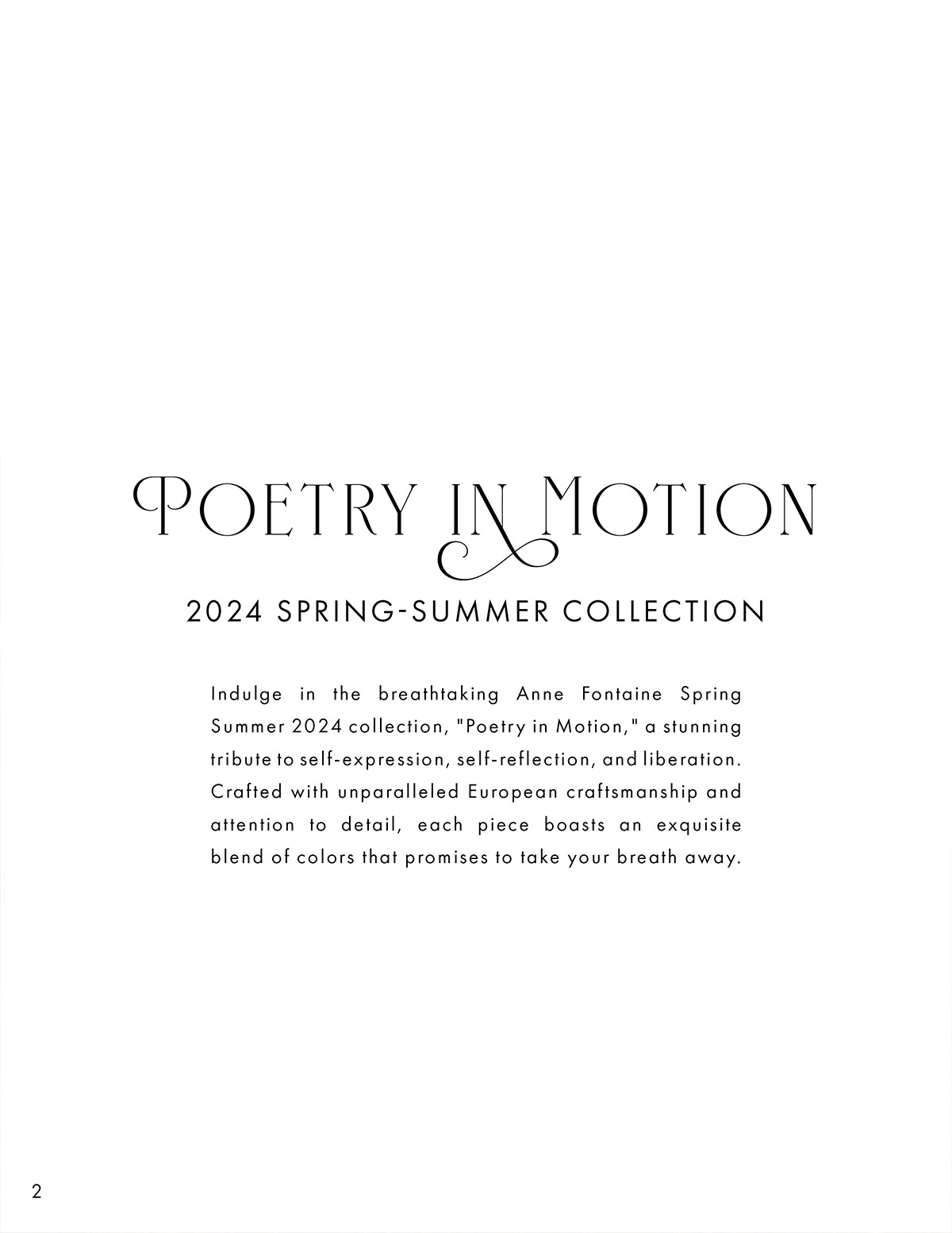 Discover the new Spring-Summer 2024 Collection from ANNE FONTAINE