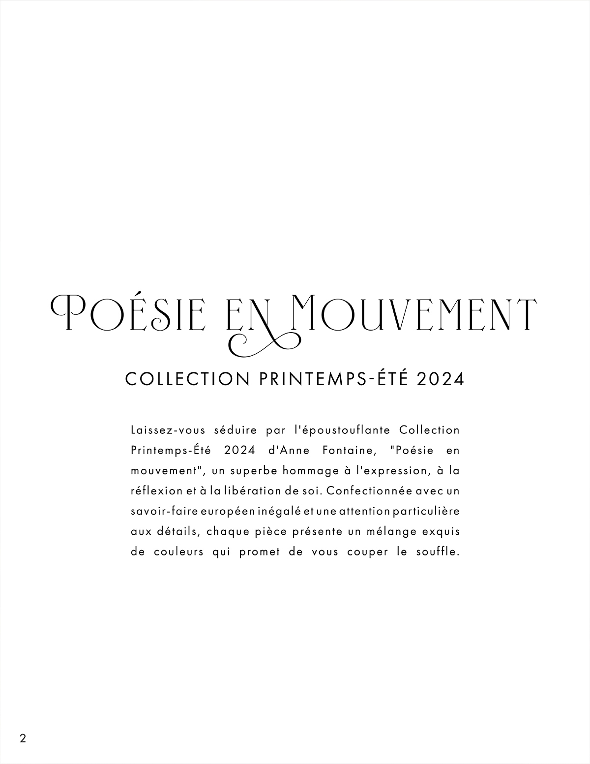 Découvrez la collection Printemps-Été 2024 d'ANNE FONTAINE