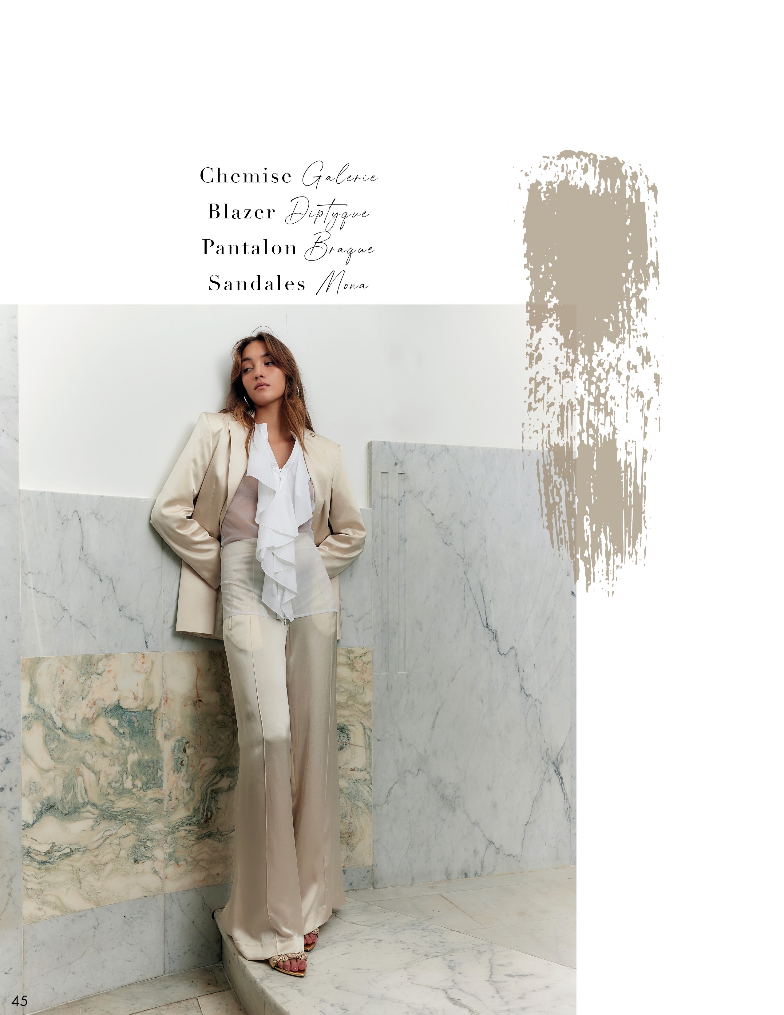 The new Anne Fontaine Spring-Summer 2023 collection is a celebration of artistry and craftsmanship. Strength and beauty, are rendered through opulent prints, colors, and styles that transport you toward a vision of the future light.