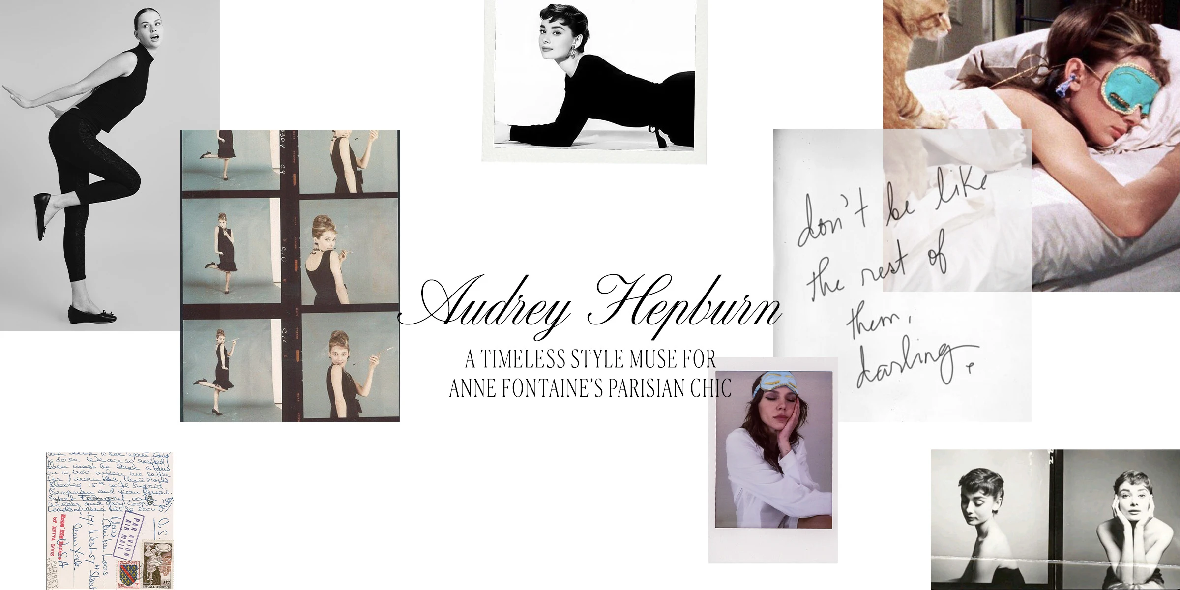 Discover the ANNE FONTAINE Style Muse Audrey Hepburn