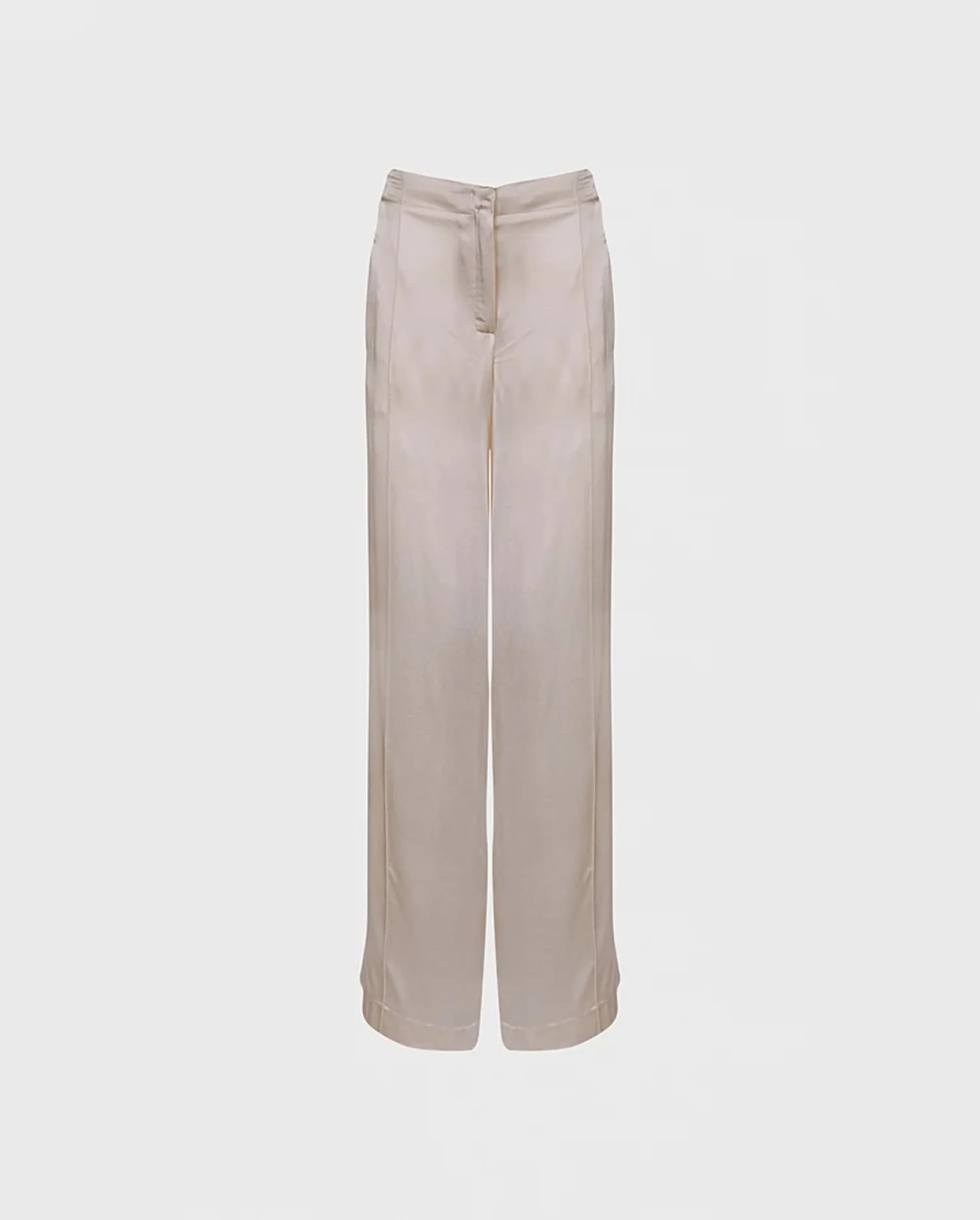Discover the BRAQUE Beige High-Waisted Wide-Leg Pants by designer ANNE FONTAINE
