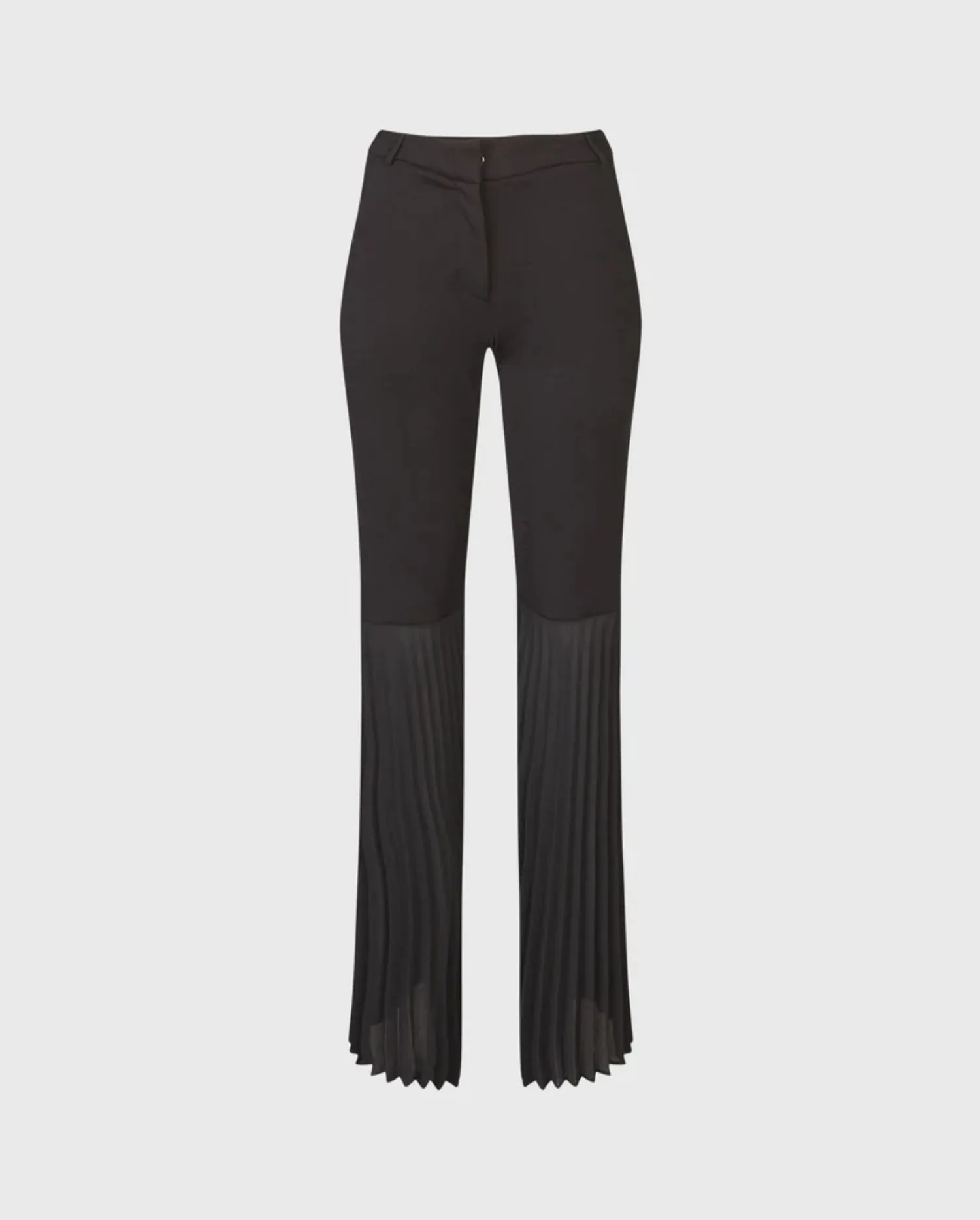 Discover The SIENNA Black High Rise Pant With Pleated Flare Bell Bottoms from ANNE FONTAINE
