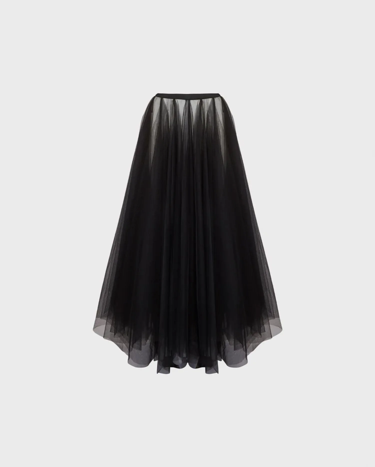 Discover the PANACHE Black Sheer Net Skirt With Elastic Waistband by designer ANNE FONTAINE
