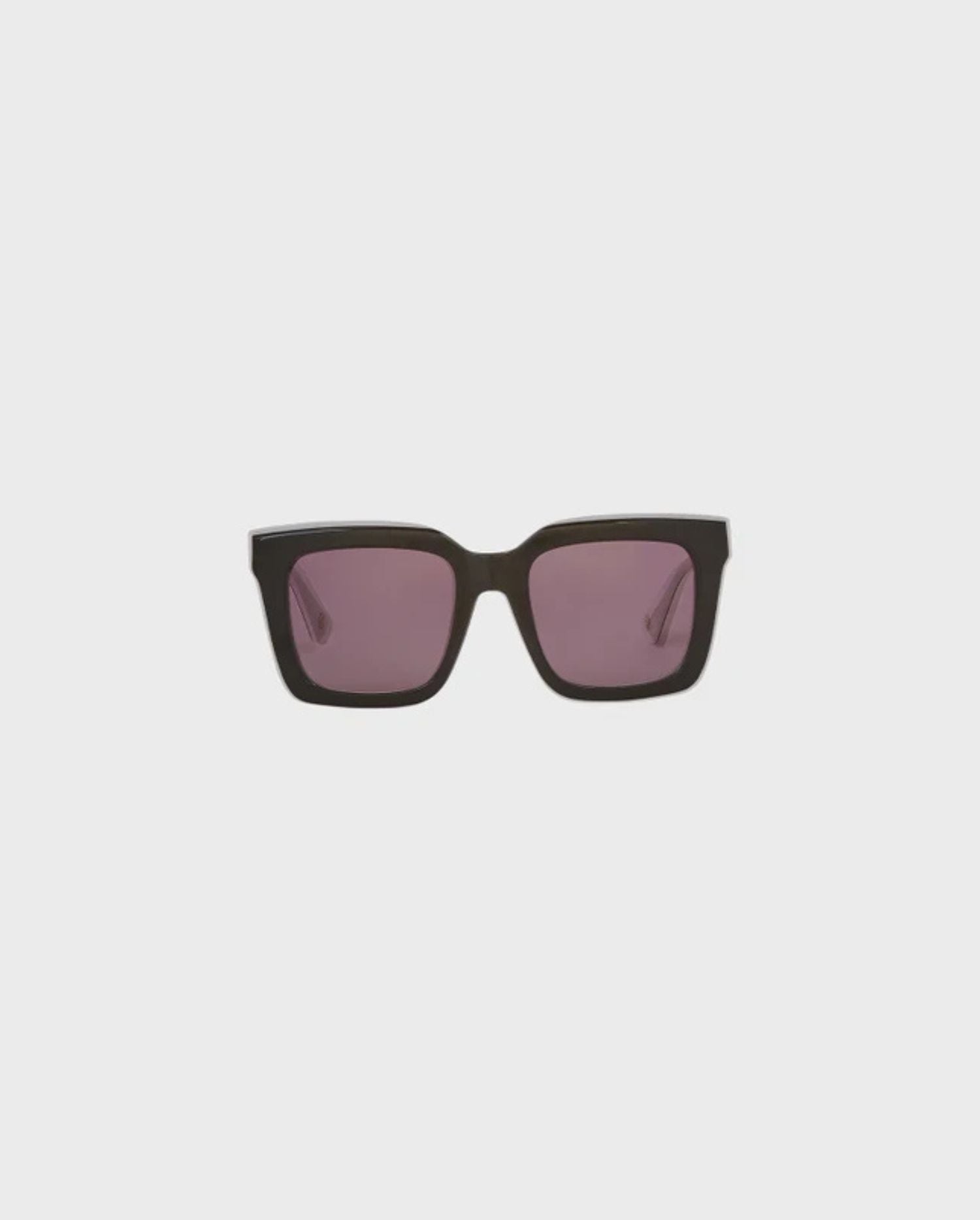 Discover the BELLA Black and White Square Frame Sunglasses by designer ANNE FONTAINE