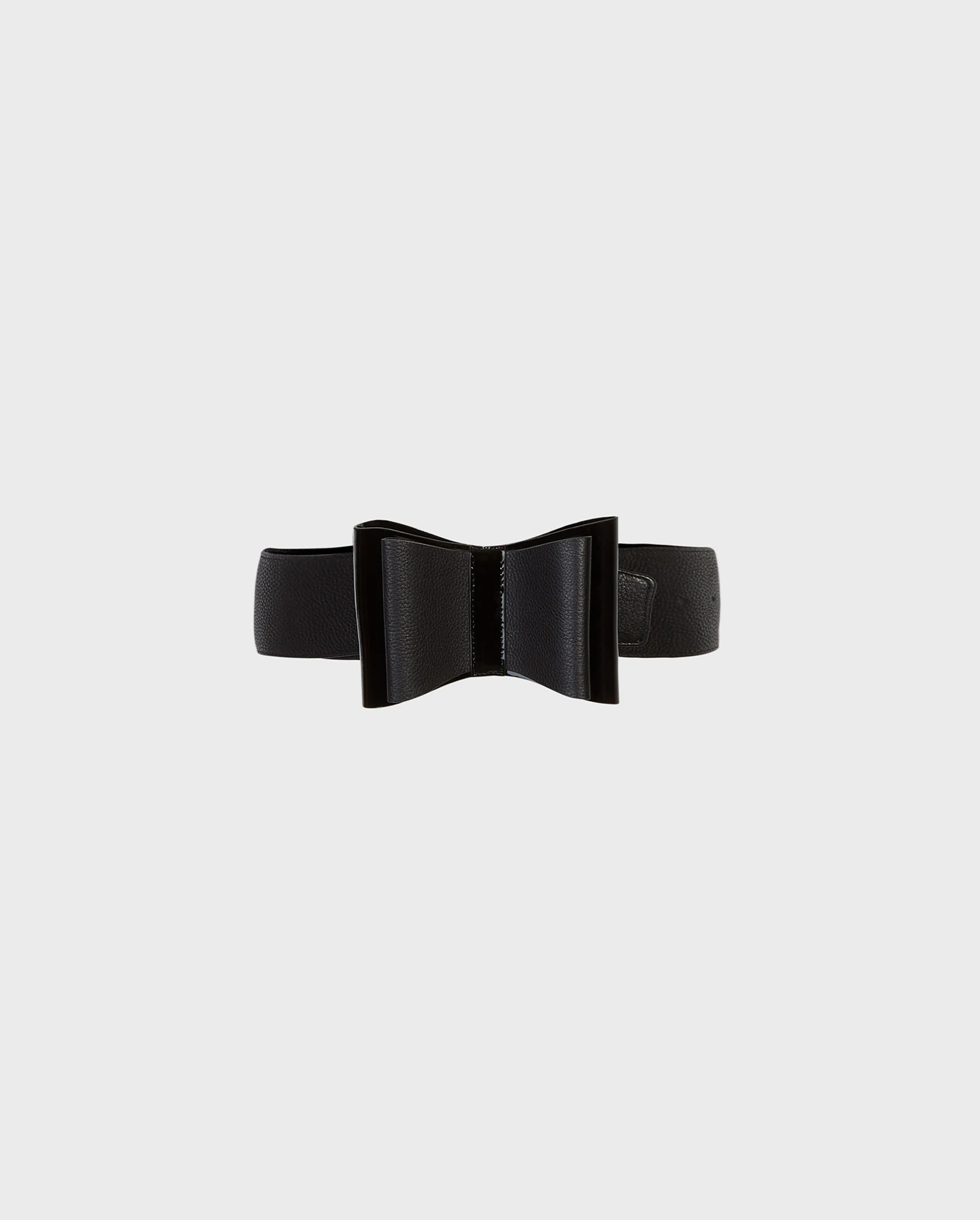 Discover the Beauty Black Large Belt With Double Bow Detail from designer ANNE FONTAINE