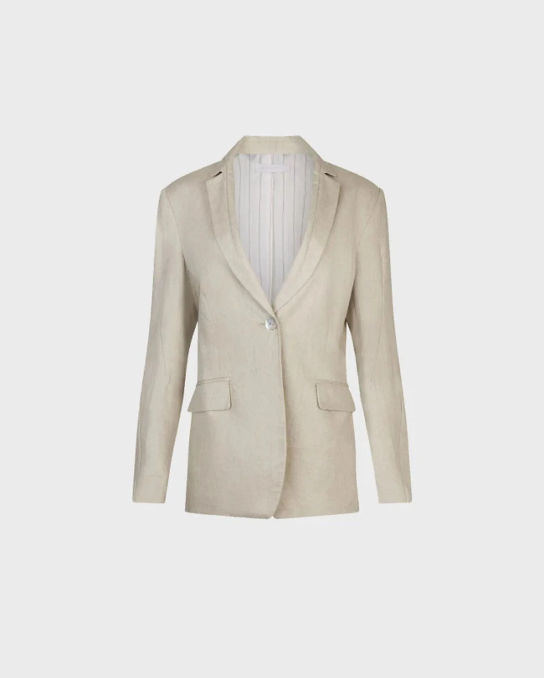 Discover the ELLANDE Linen Blazer Jacket Lightweight Fitted & Single-Breasted by designer ANNE FONTAINE
