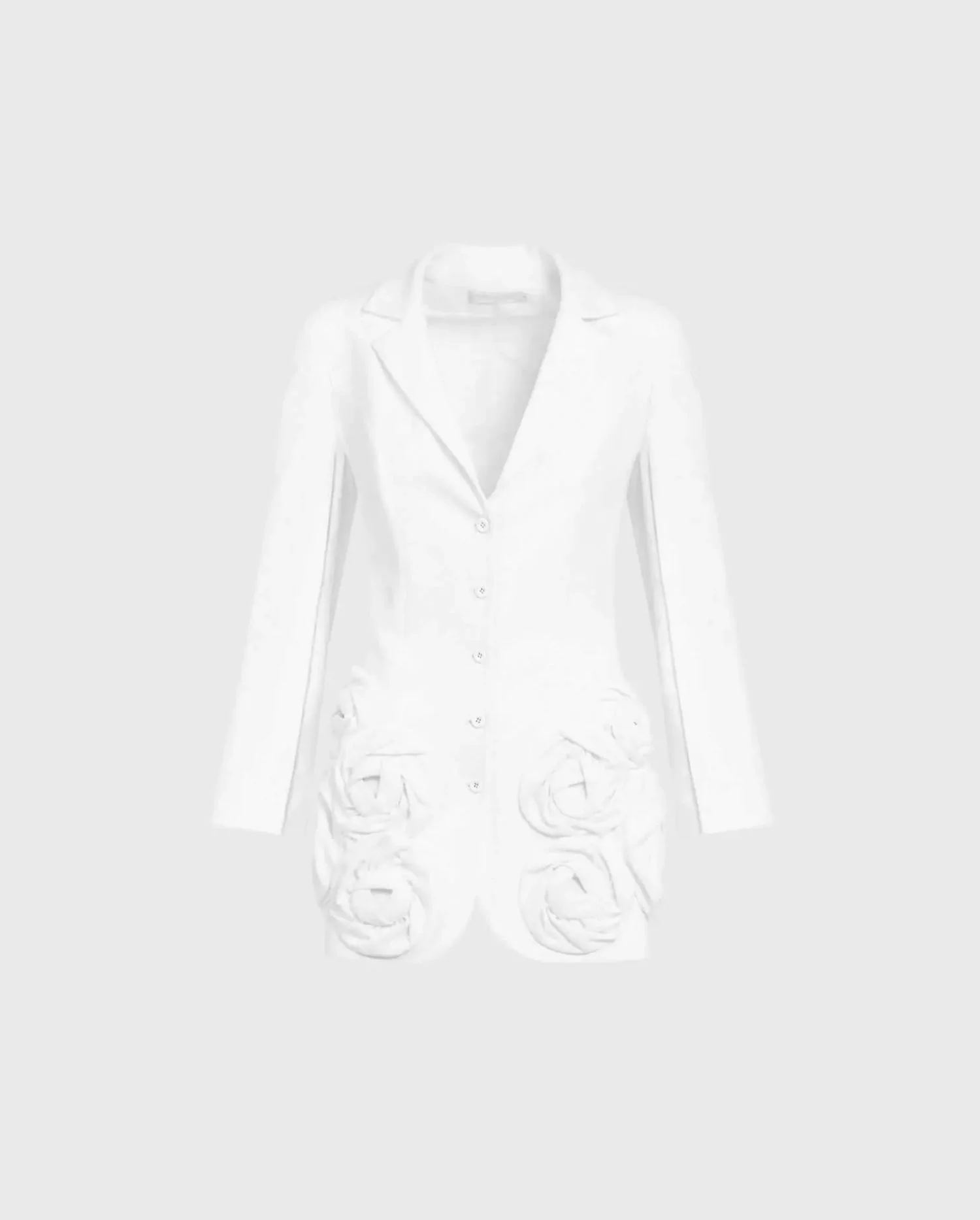 Discover the Enchante Moon White Jacket With Flowers from designer ANNE FONTAINE