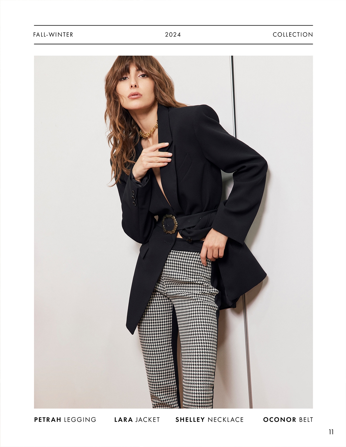 DISCOVER THE PETRAH LEGGING, LARA JACKET, SHELLEY NECKLACE AND OCONOR BELT FROM DESIGNER ANNE FONTAINE