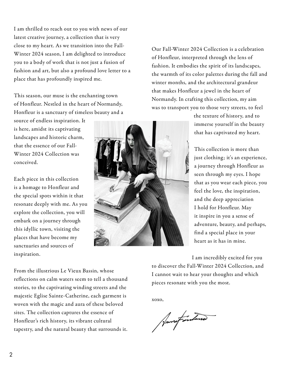 DESIGNER ANNE FONTAINE IN WAREHOUSE