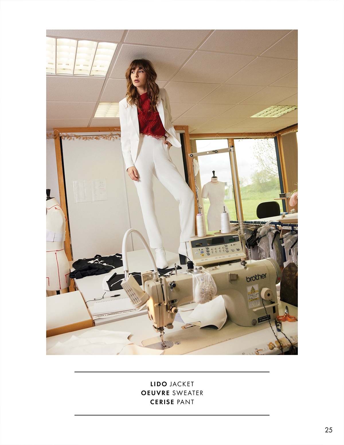 DISCOVER THE LIDO JACKET, OEUVRE SWEATER AND CERISE PANT FROM DESIGNER ANNE FONTAINE