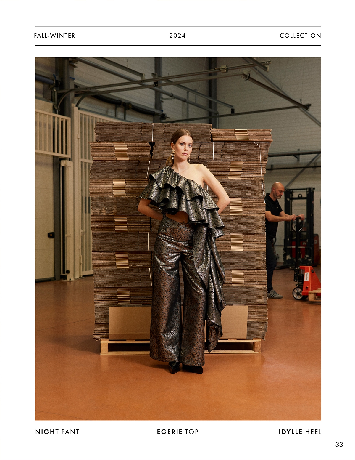 DISCOVER THE NIGHT PANT, EGERIE TOP AND IDYLLE HEEL FROM DESIGNER ANNE FONTAINE