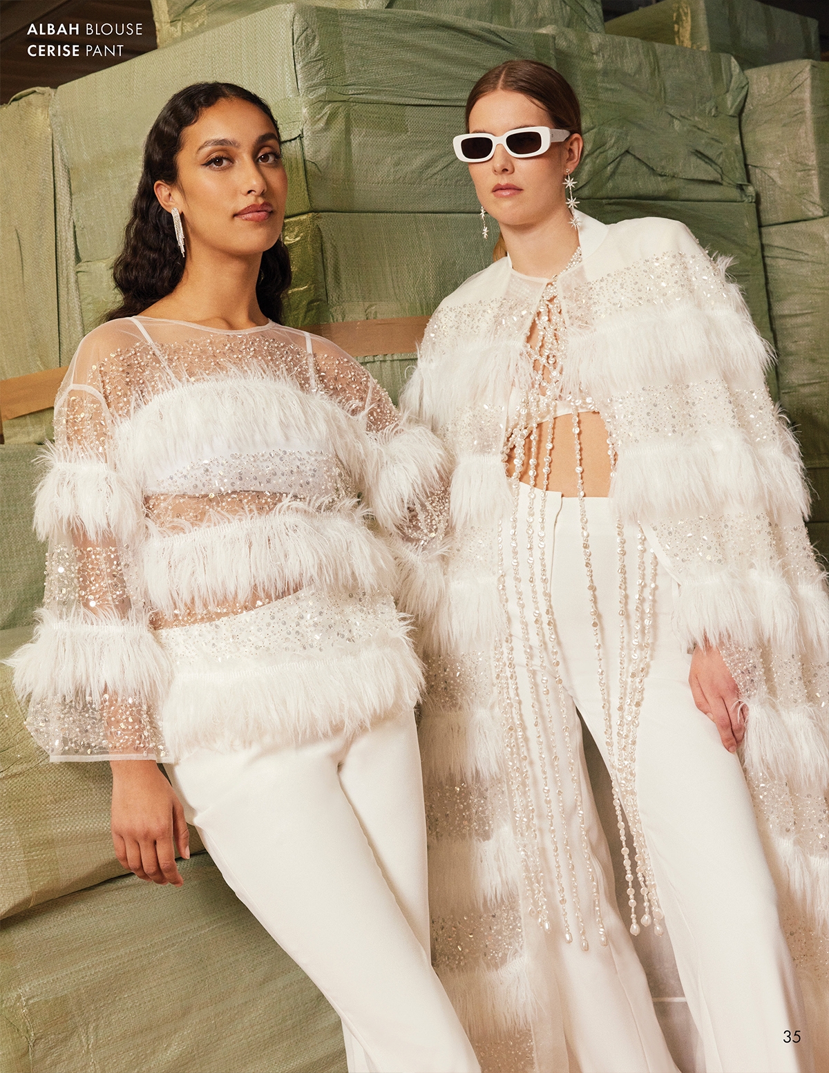 DISCOVER THE ALBAH BLOUSE AND CERISE PANT FROM DESIGNER ANNE FONTAINE