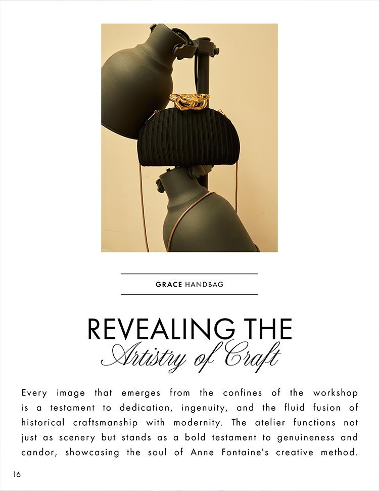 DISCOVER THE GRACE HANDBAG FROM DESIGNER ANNE FONTAINE