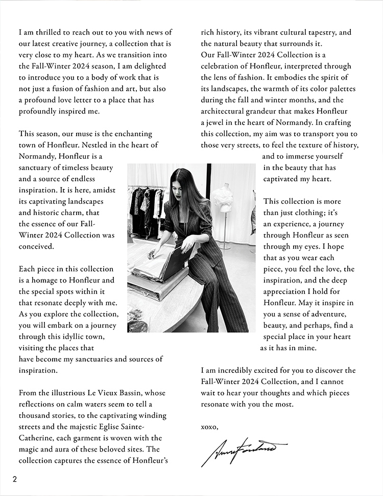 DESIGNER ANNE FONTAINE IN WAREHOUSE