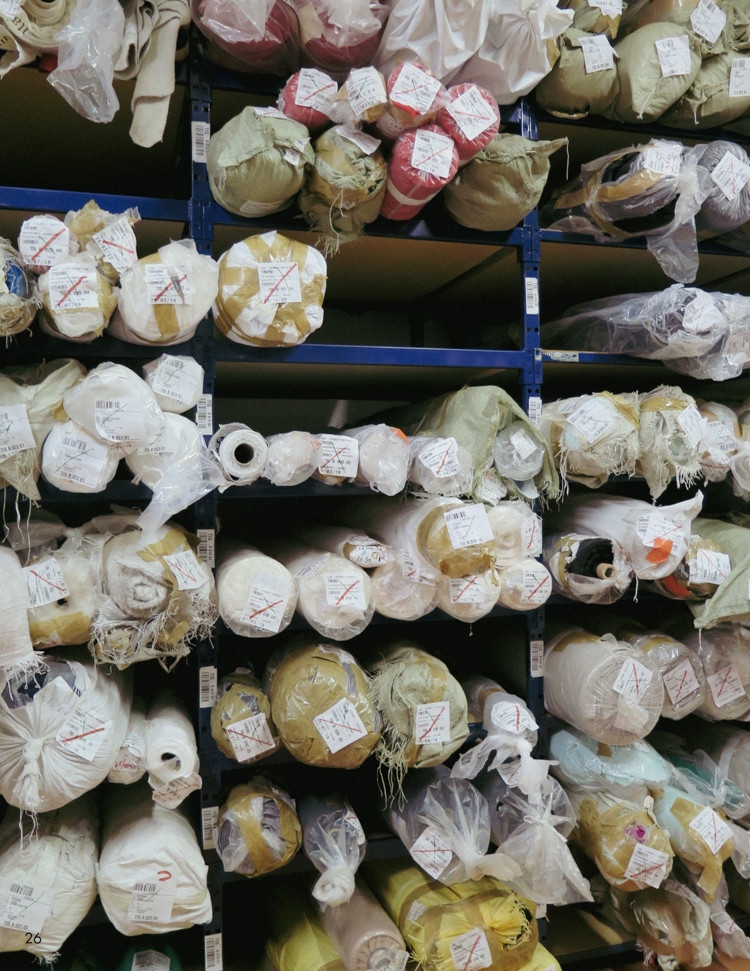 CLOSEUP OF WAREHOUSE ITEMS
