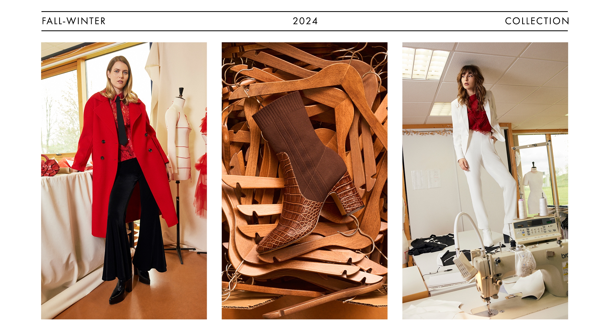ANNE FONTAINE FALL-WINTER 2024 COLLECTION FEATURING MODELS