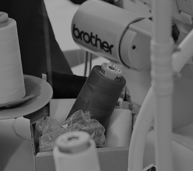 CLOSEUP OF SEWING MACHINE