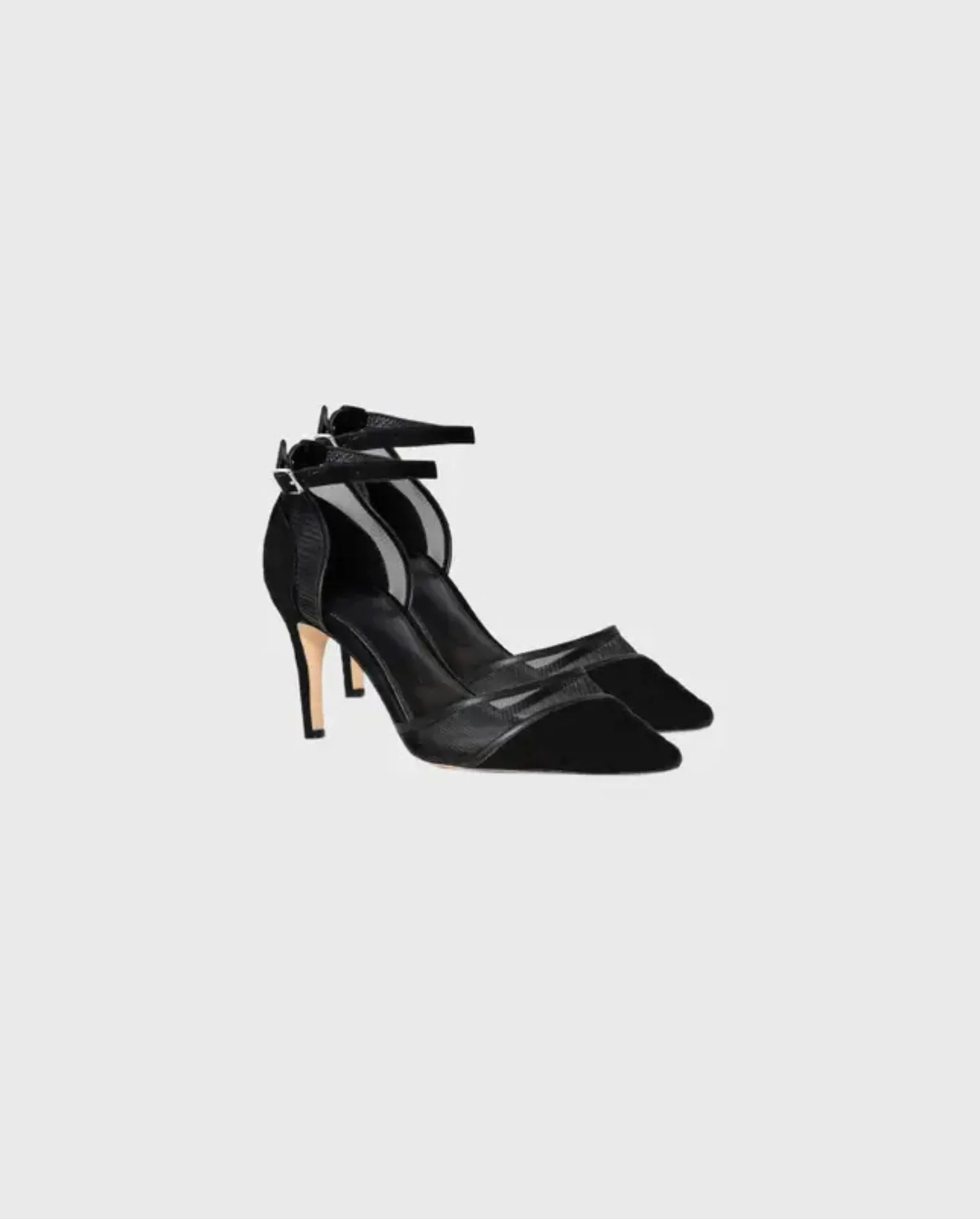 Discover the GISELLA ORSAY Black Pump With Suede & Mesh Details by designer ANNE FONTAINE 