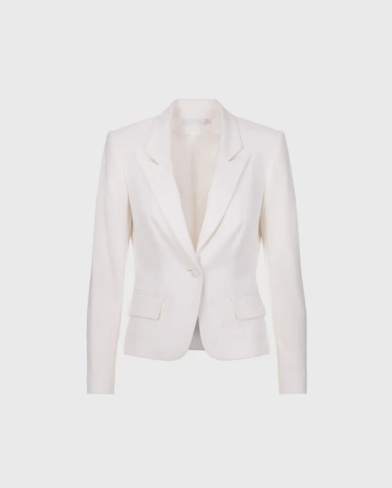 Discover the Lido White Designer Cotton Jacket With Tailored Fit and Front Buttons by designer ANNE FONTAINE.