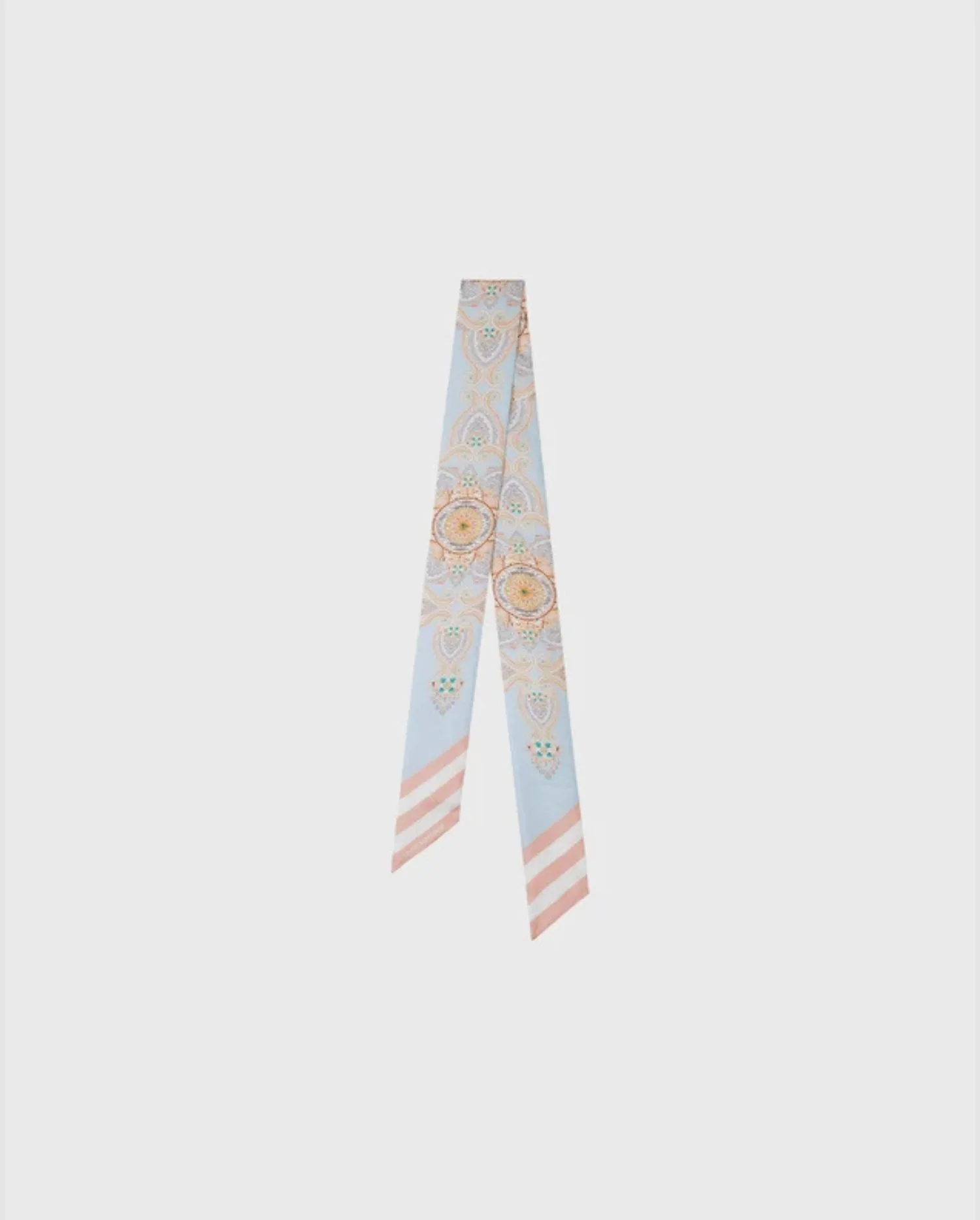Discover the LUCIENNE Light Pink Silk Lightweight Scarf by designer ANNE FONTAINE.