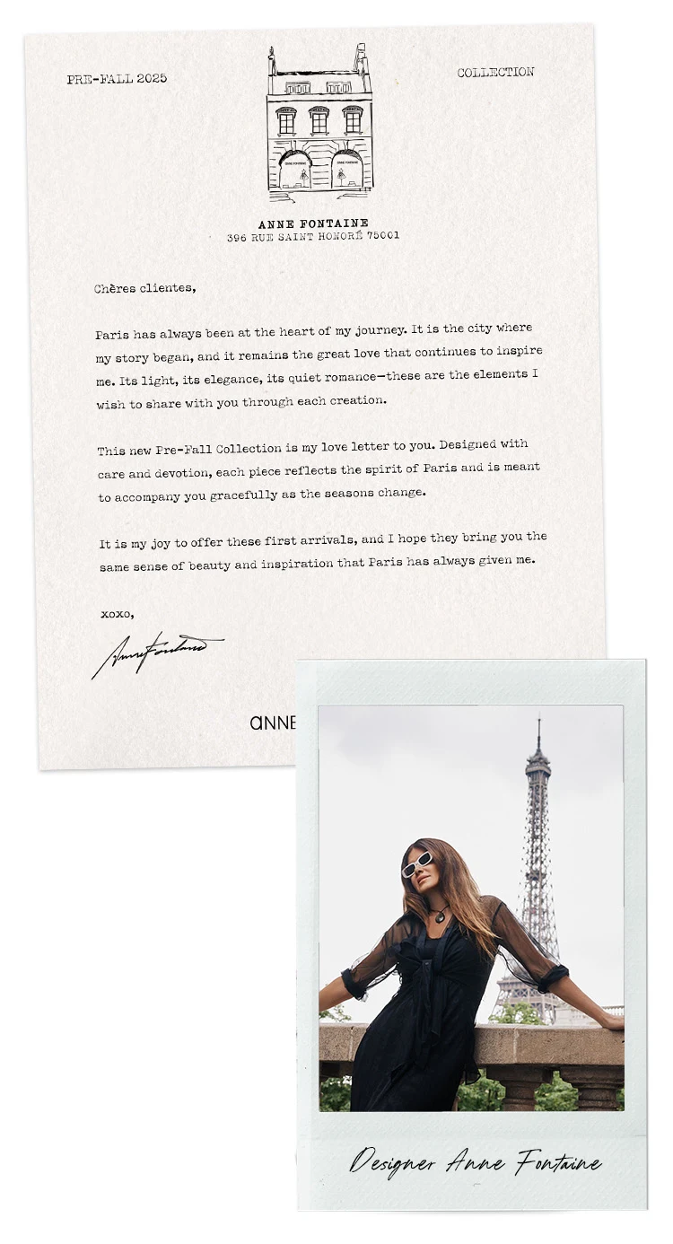 Discover the Anne Fontaine Pre-Fall 2025 Collection