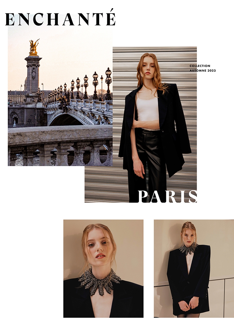 Célébrez le savoir-faire exquis qui incarne le style emblématique d'Anne Fontaine - un style qui redéfinit efficacement l'élégance, la sophistication et une vision tout à fait audacieuse. 