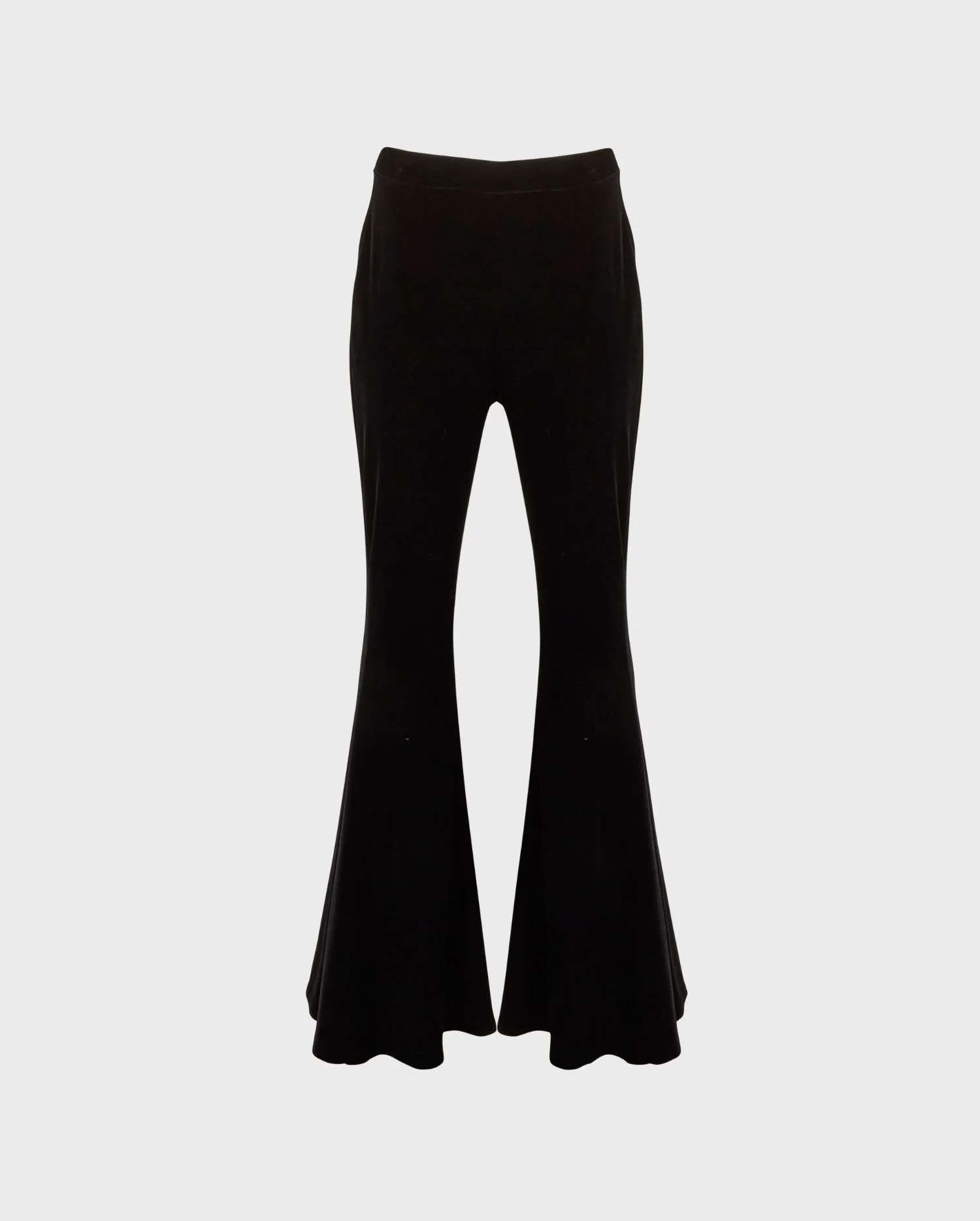 Discover the VIC Black High Waisted Stretch Flared Pants from designer ANNE FONTAINE