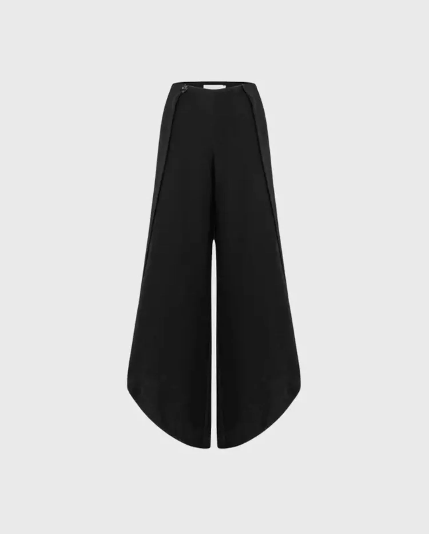 Discover the MELDREY Black Trousers With Open Tulip Leg by designer ANNE FONTAINE