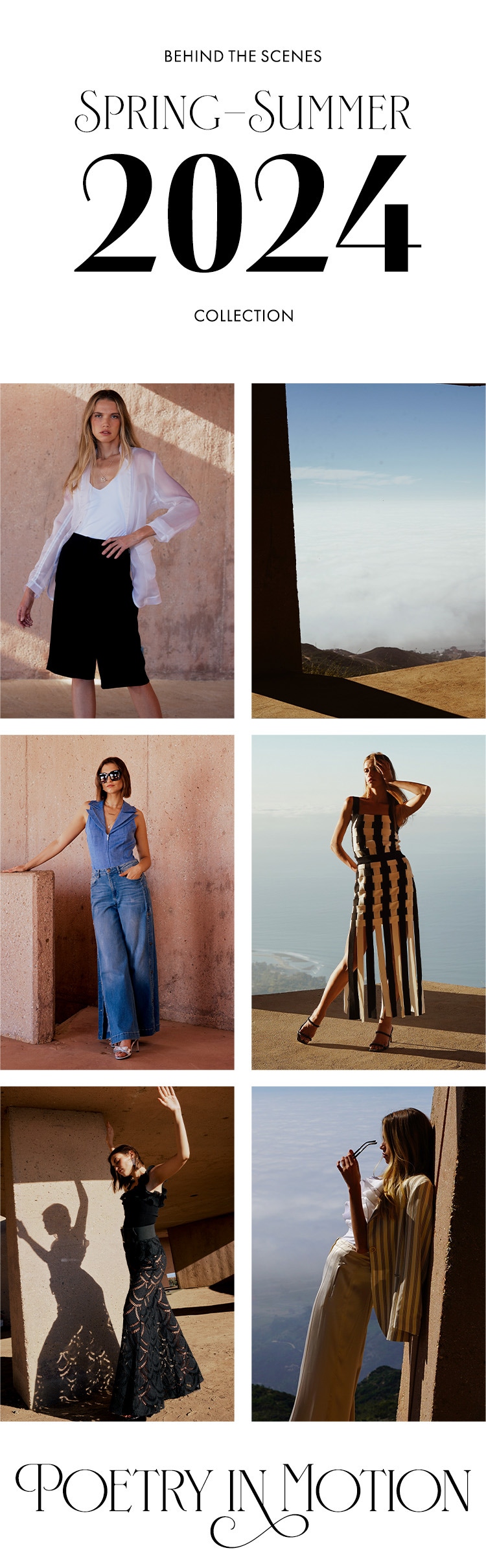 Discover behind the scenes for the new Spring-Summer 2024 collection from designer Anne Fontaine