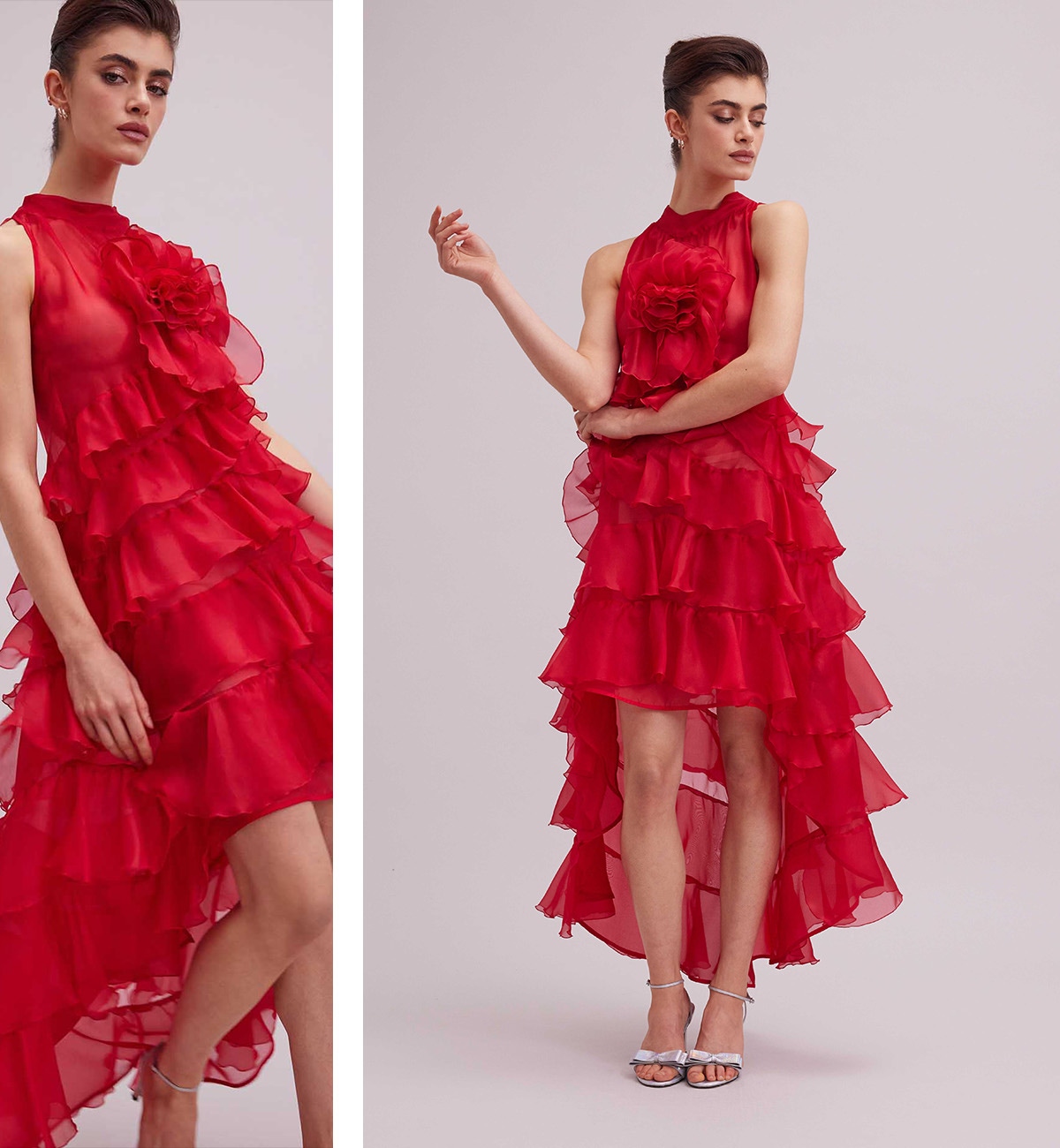 Discover the CHERYL dress in tango red from designer ANNE FONTAINE