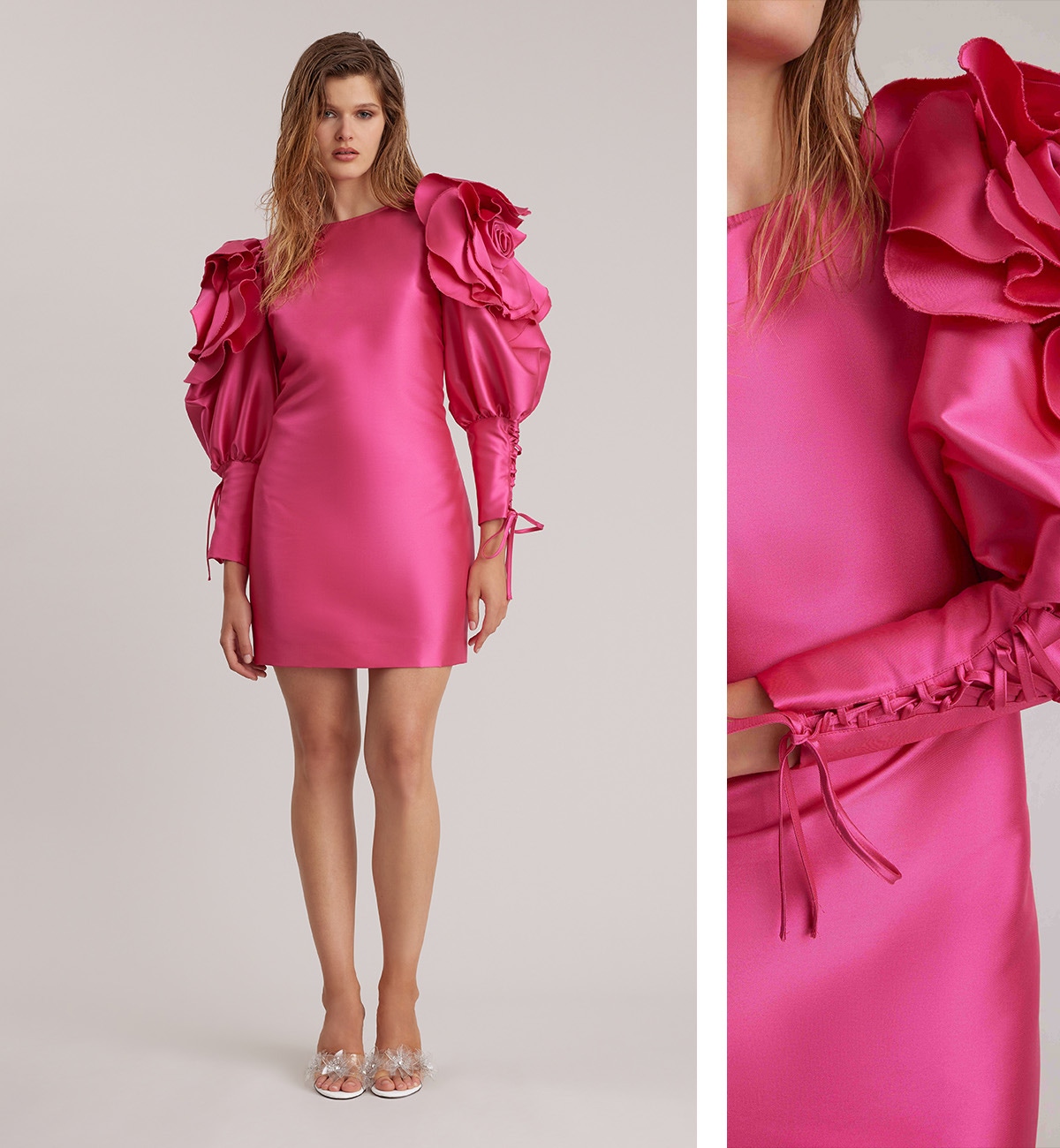 Discover the MONACO dress in fuschia from designer ANNE FONTAINE