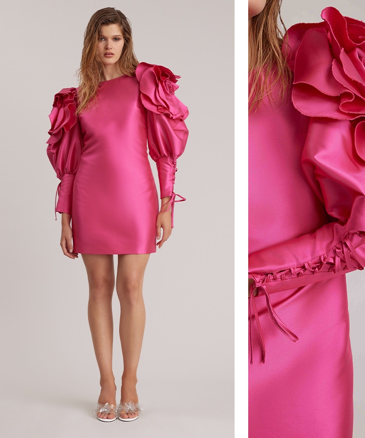 Discover the MONACO dress in fuschia from designer ANNE FONTAINE