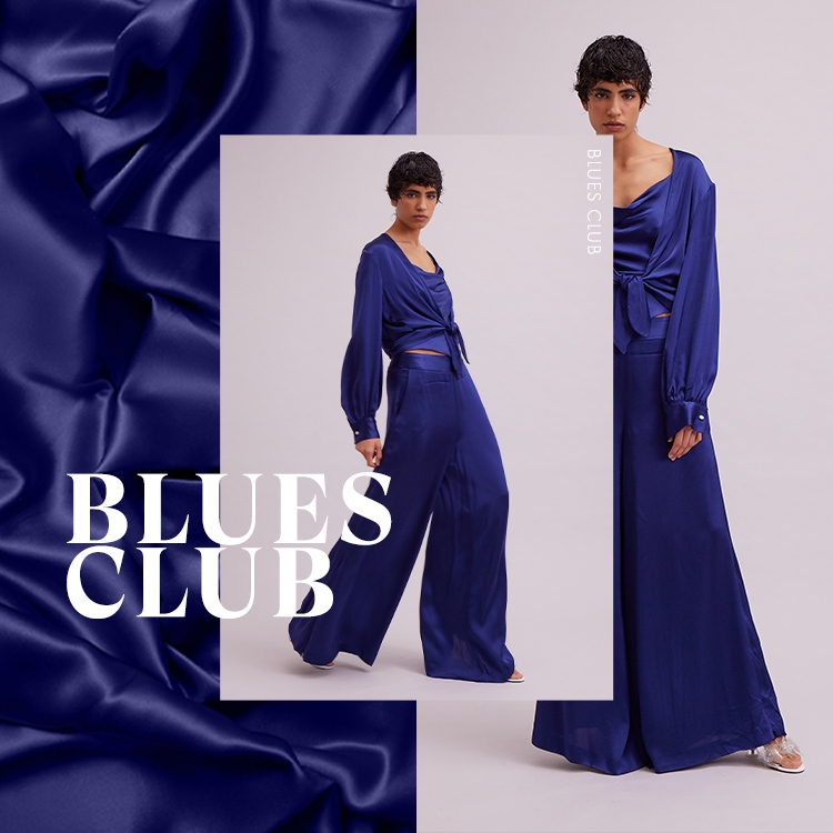  Discover our new collection of blue silhouettes, inspired by the calming color’s soothing properties - full of fresh and refined Spring Summer styles. 