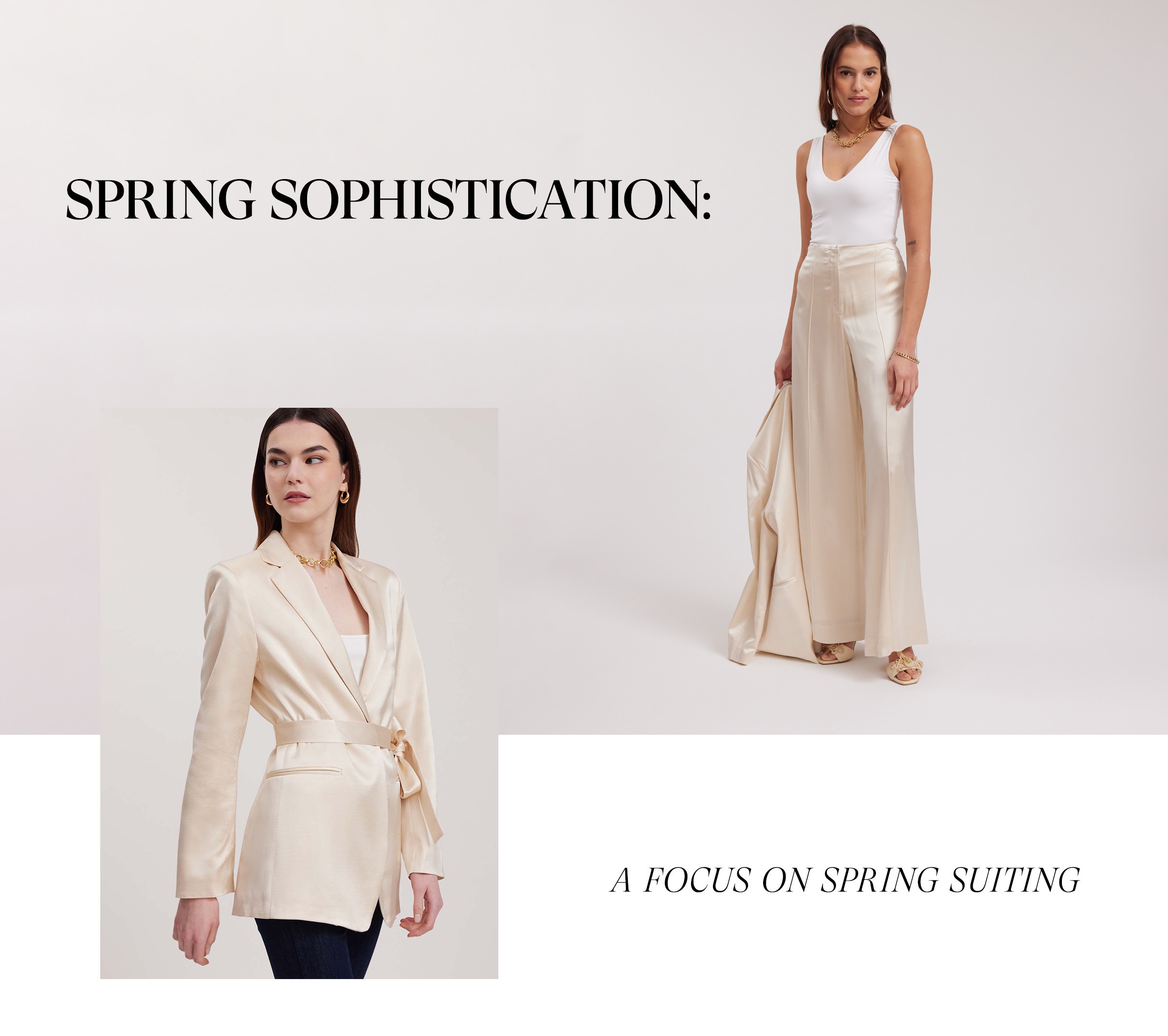  Immerse yourself in the mesmerizing allure of spring suiting with Anne Fontaine