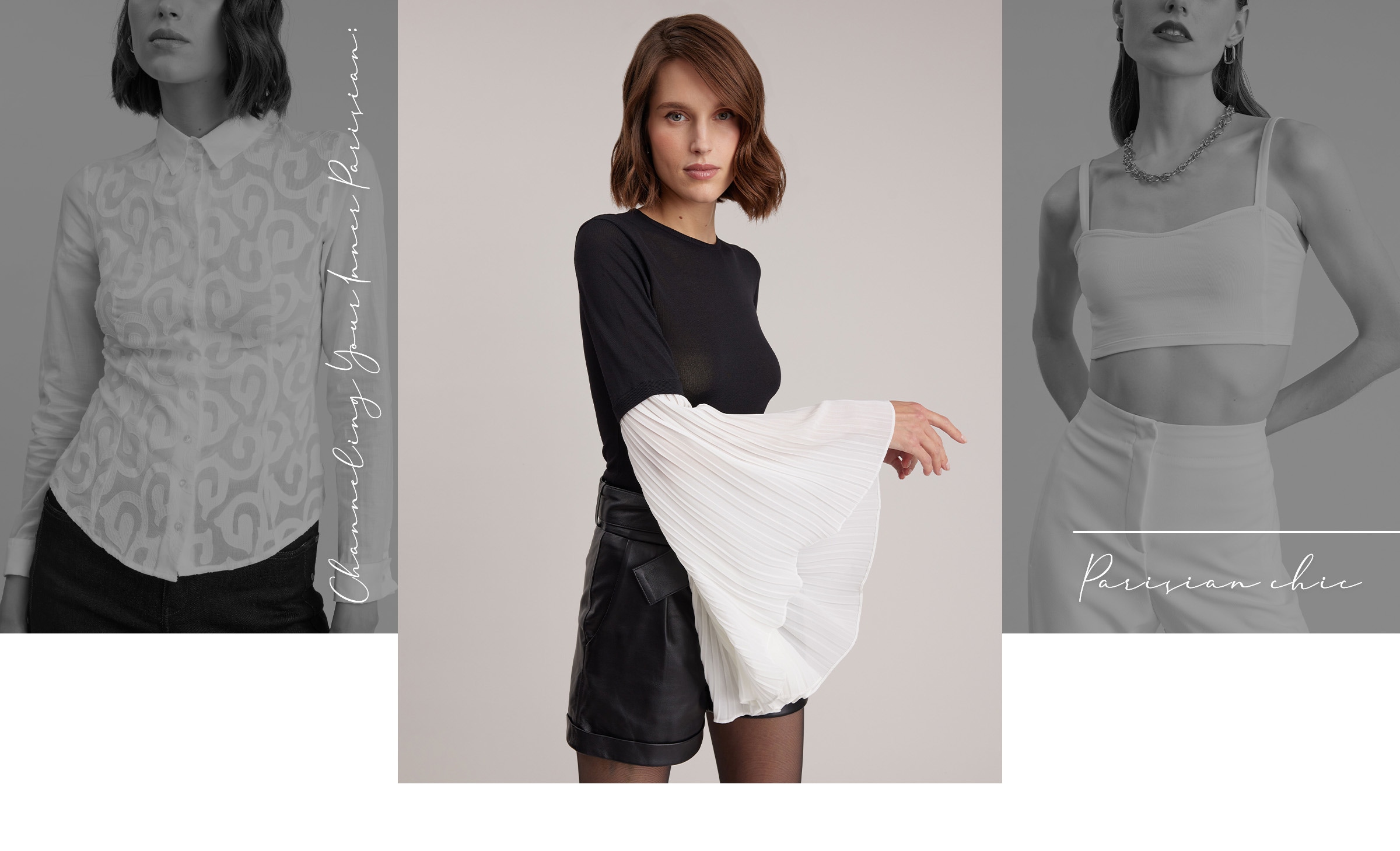 When you look at the spirit of a Parisian woman, you see one who is elegant and timeless, with a perfect balance of classic and modern. Anne Fontaine's collections embody this spirit through designs that are both feminine and powerful.