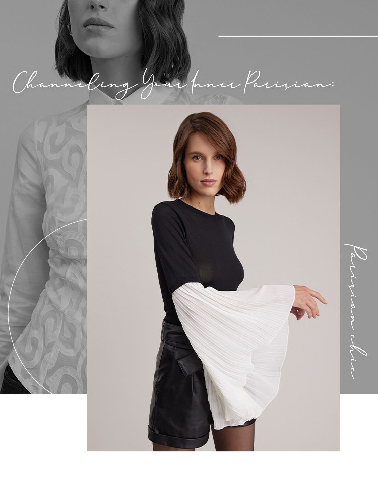 When you look at the spirit of a Parisian woman, you see one who is elegant and timeless, with a perfect balance of classic and modern. Anne Fontaine's collections embody this spirit through designs that are both feminine and powerful.