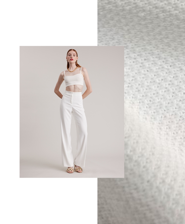 Discover the DELTA Cotton Bralette in Moon White