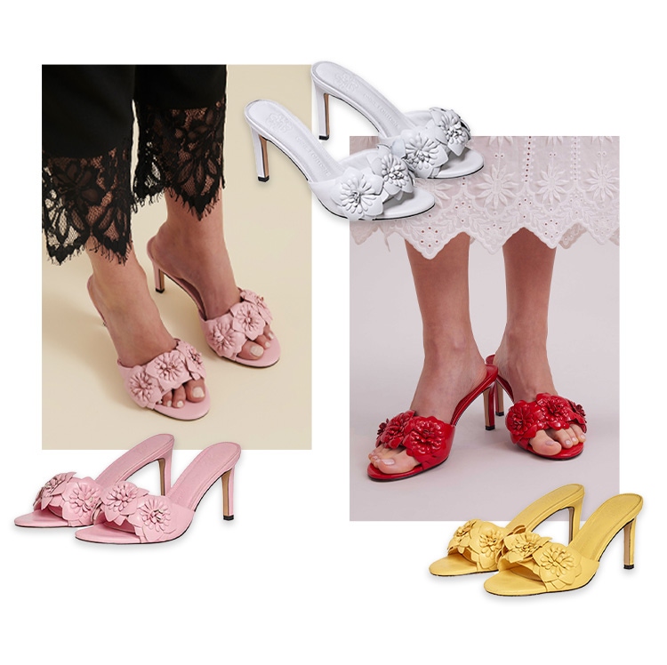 Designed with a beautifully handcrafted floral band and hand-stitched insole, this slip-on silhouette is sure to be a favorite for years to come. The padded footbed ensures comfort as well as elegant style.