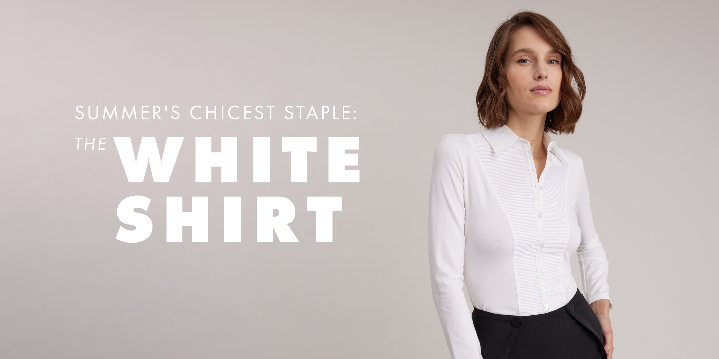  Whether you’re going for an elegant vibe or looking to kick it up a notch, the white shirt is the chicest staple. It can take you from beachside brunch to dinner date night, and everything in between.